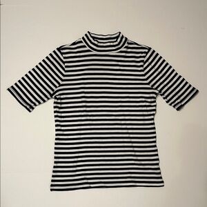 Madewell navy and white stripes top